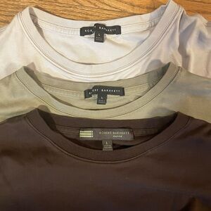 Robert Barakett Short Sleeve Tees - Cream, Olive, Brown